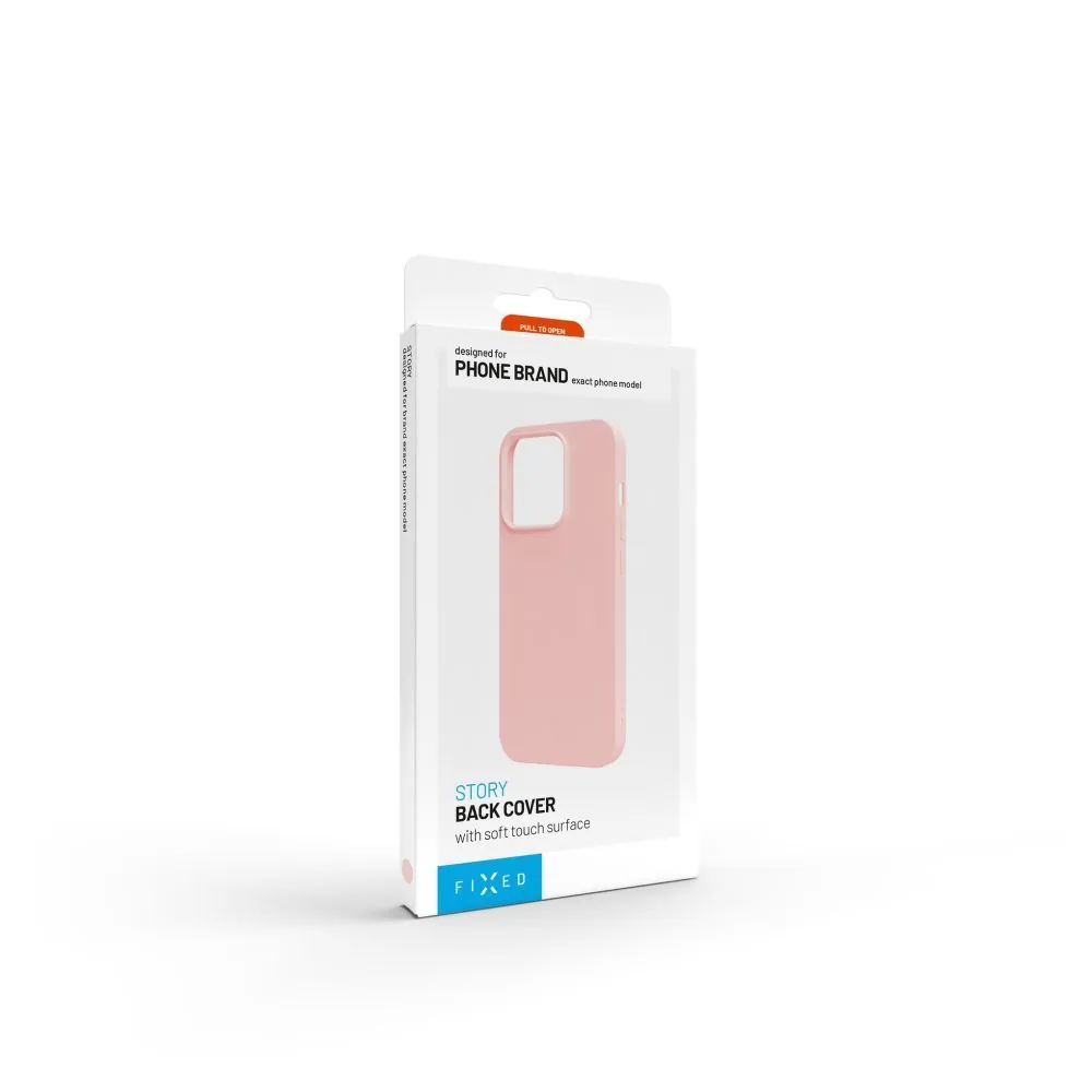 FIXED Rubber Hátlap Story Apple iPhone 16e, rózsaszín – 6. kép