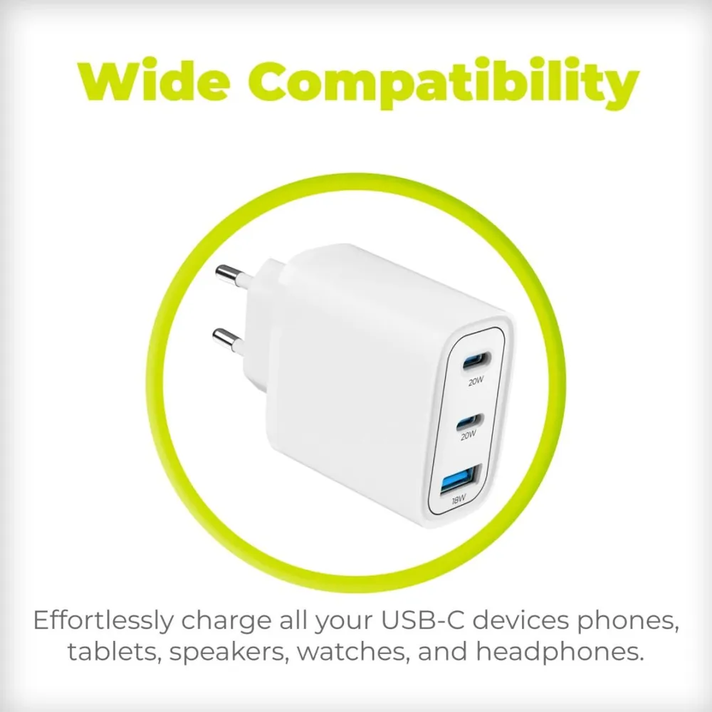 Mobile Origin GaN 40W Wall Charger MO13, 1 USB-A + 2 USB-C – 11. kép