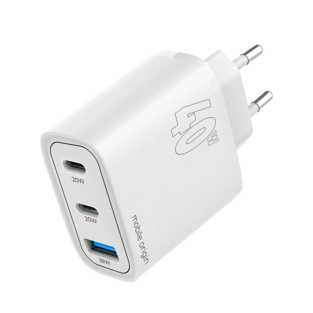 Mobile Origin GaN 40W Wall Charger MO13, 1 USB-A + 2 USB-C – 3. kép