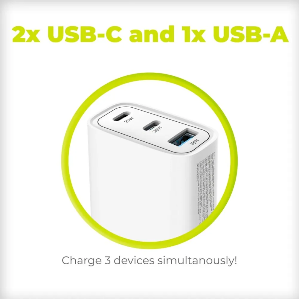 Mobile Origin GaN 40W Wall Charger MO13, 1 USB-A + 2 USB-C – 6. kép