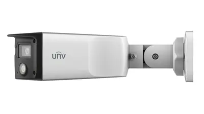 Uniview Prime-III 8MP (3840x1080) 180°-os széles látószögű ColorHunter csőkamera, 2x4mm fix objektívvel, dual mikrofonnal és hangszóróval