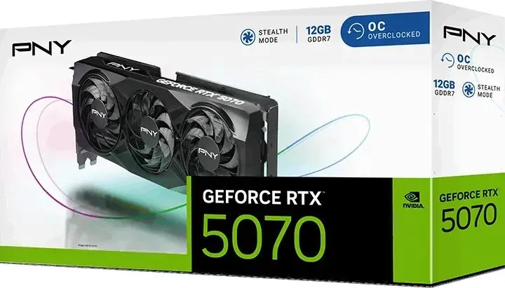 PNY GeForce RTX5070 12GB DDR7 OC – 8. kép