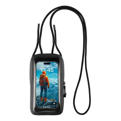 FIXED vízálló telefontok, fekete