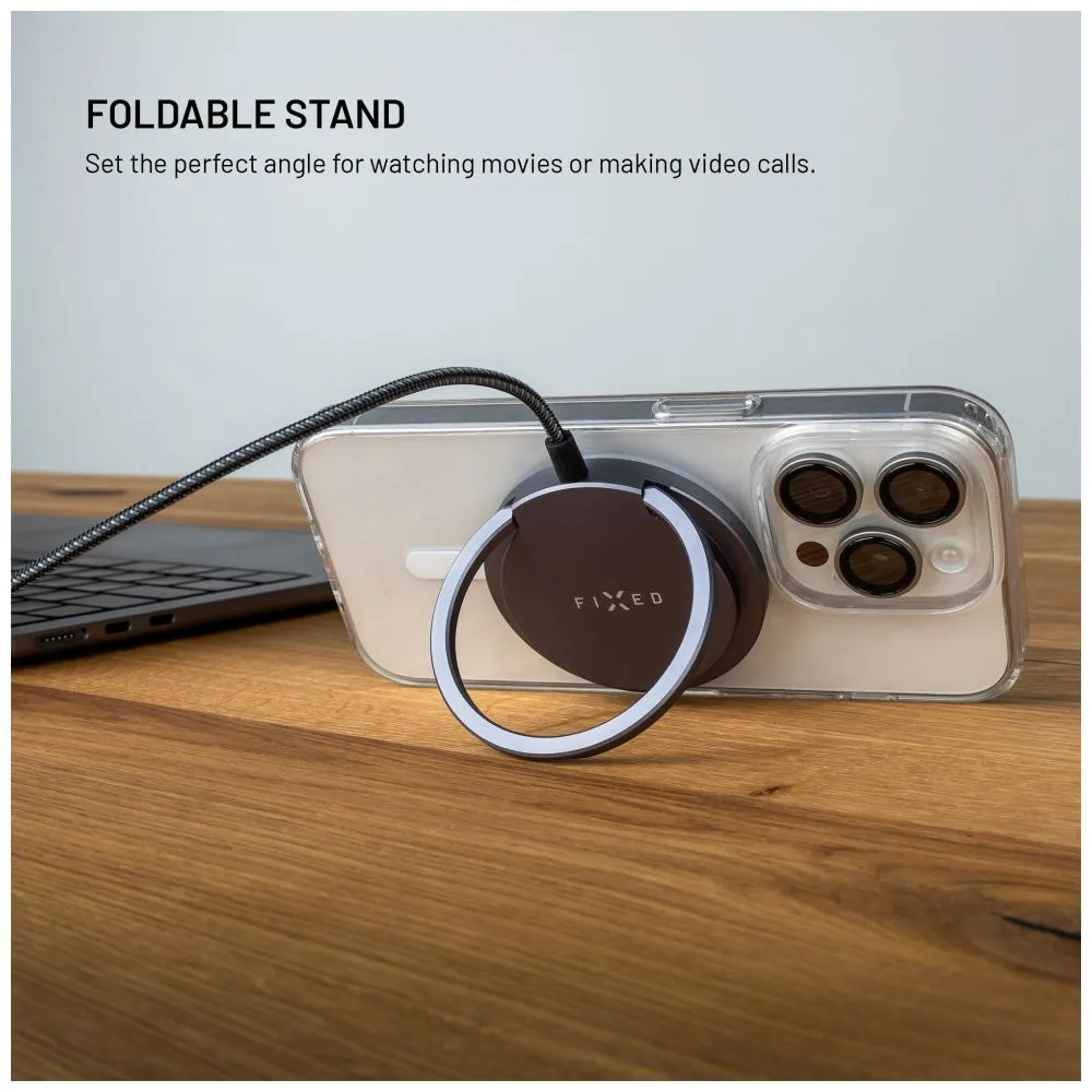 FIXED Wireless töltő Magsafe támogatással, szürke – 6. kép