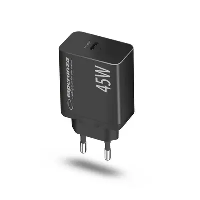 Esperanza EZC108K Quick Power Charger 45W USB-C Black – 2. kép