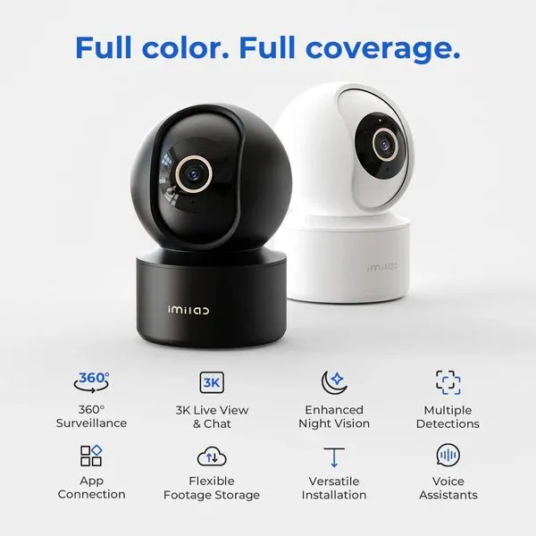 Xiaomi Imilab C22 3K WiFi Plug-in Indoor Camera White – 3. kép