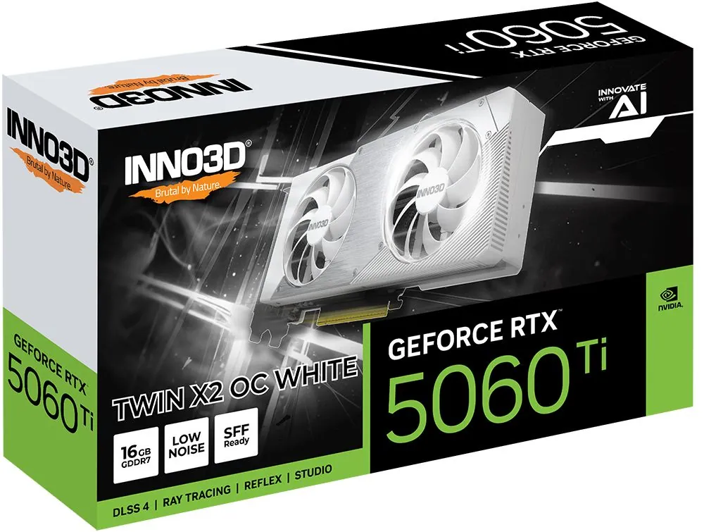 Inno3D GeForce RTX5060 Ti 16GB DDR7 Twin X2 OC White – 3. kép