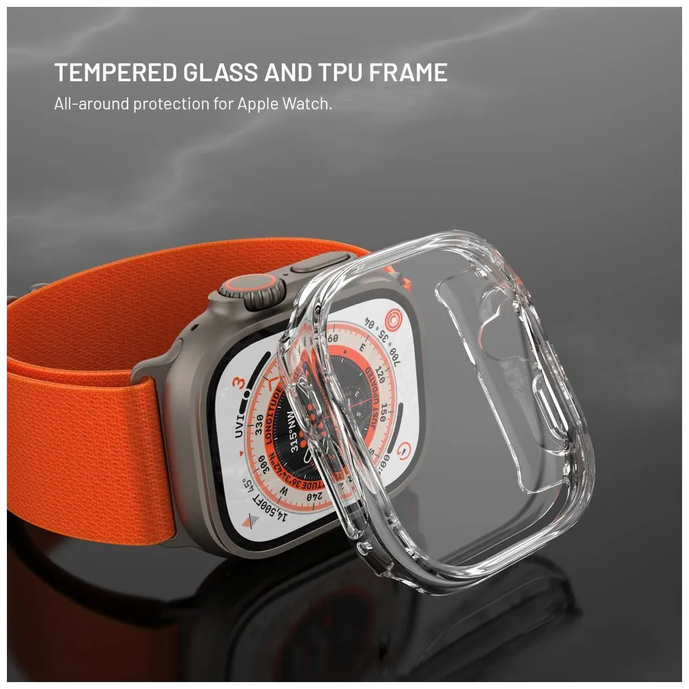FIXED tok védő üveggel Apple Watch Ultra 49mm/Ultra 2 49mm, átlátszó – 3. kép