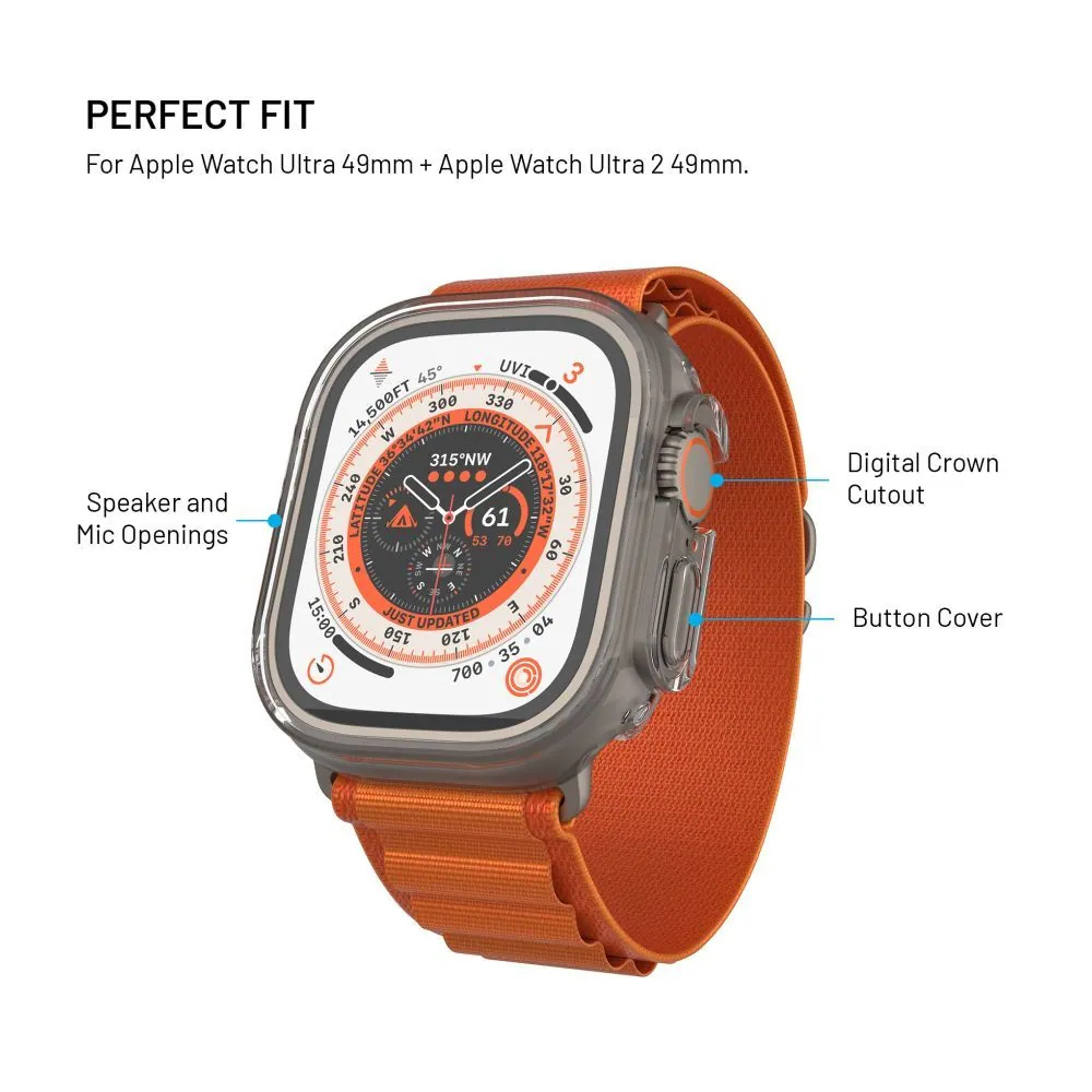 FIXED tok védő üveggel Apple Watch Ultra 49mm/Ultra 2 49mm, átlátszó – 4. kép