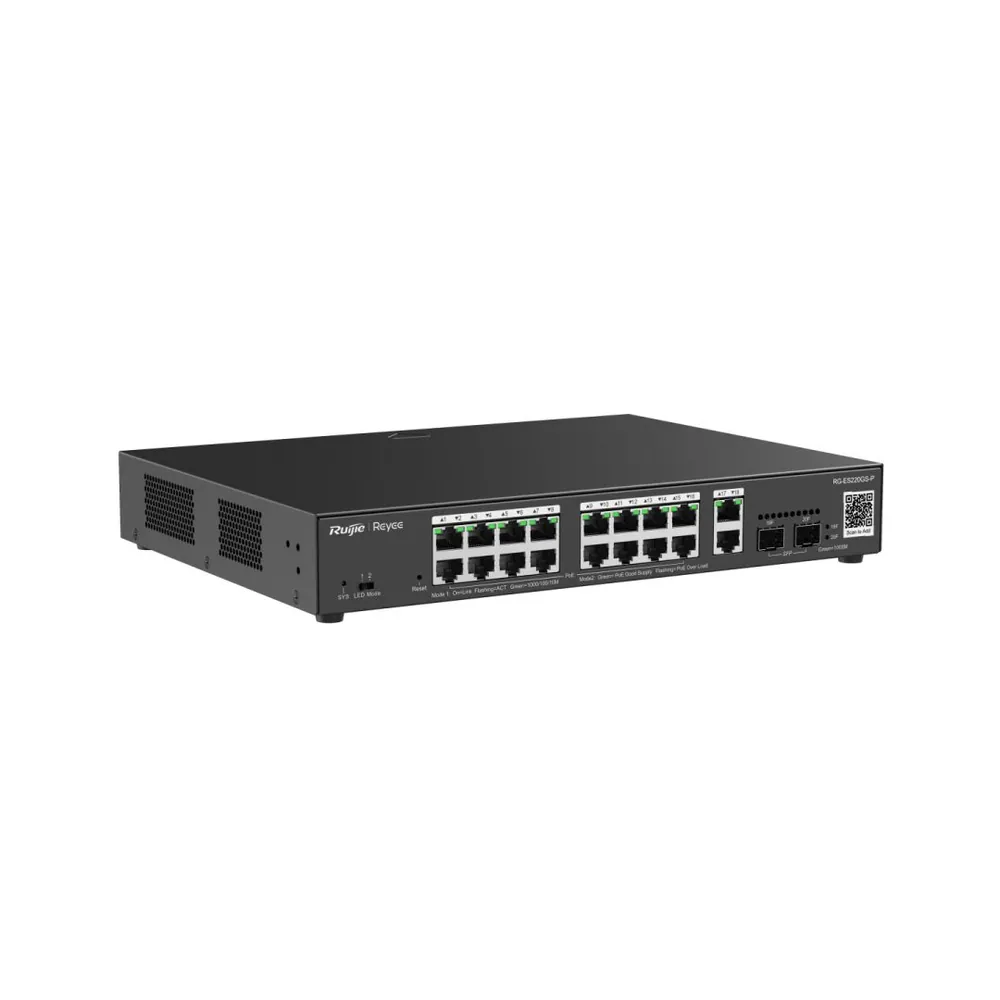 Reyee RG-ES220GS-P 18-Port Gigabit Smart Cloud Managed PoE Switch – 2. kép