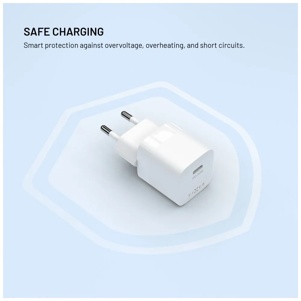 FIXED Mini USB-C GaN Charger 30W White – 7. kép