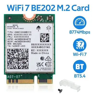Intel Wi-Fi 7 BE202 2230 2x2 BE+BT No vPro – 2. kép