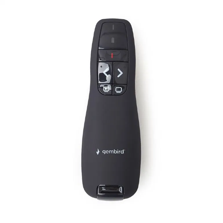 Gembird WP-L-12 Wireless Presenter Red Laser Black – 3. kép