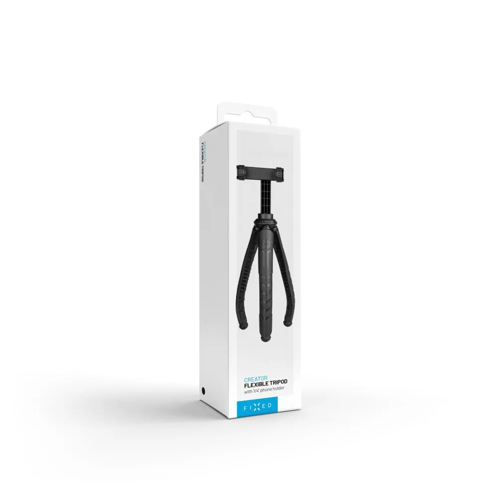 FIXED FlexibleCreator állvány 1/4" telefontartóval, fekete – 11. kép