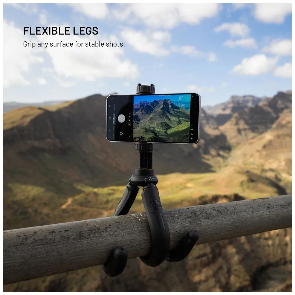 FIXED FlexibleCreator állvány 1/4" telefontartóval, fekete – 2. kép