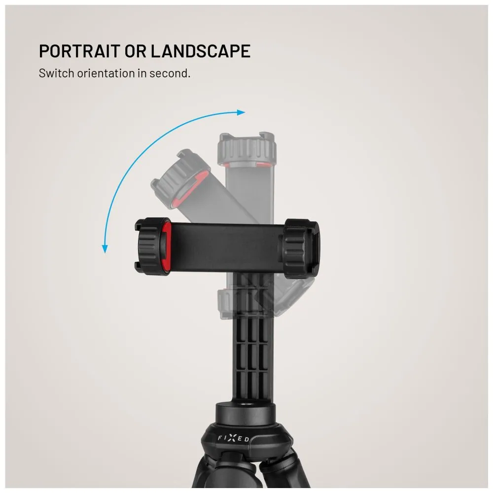FIXED FlexibleCreator állvány 1/4" telefontartóval, fekete – 7. kép