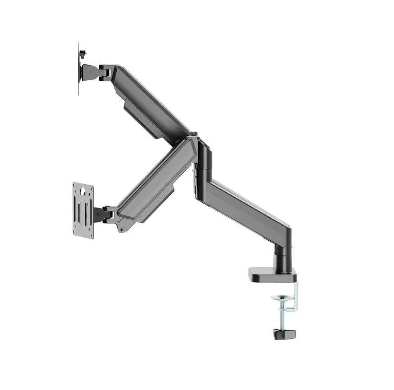 Gembird Desk mounted adjustable double monitor arm 17"-32" Black – 2. kép