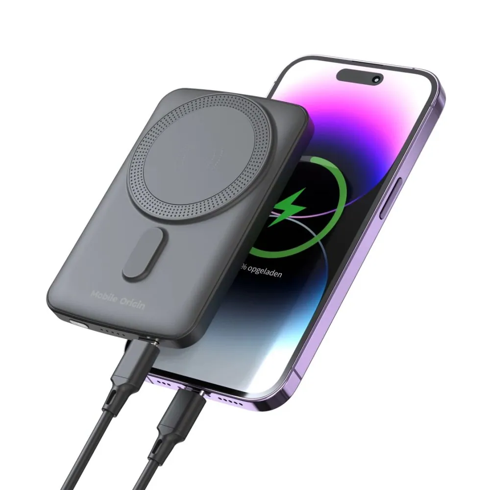 Mobile Origin Wireless Magnetic PowerBank 5000mAh Black – 4. kép