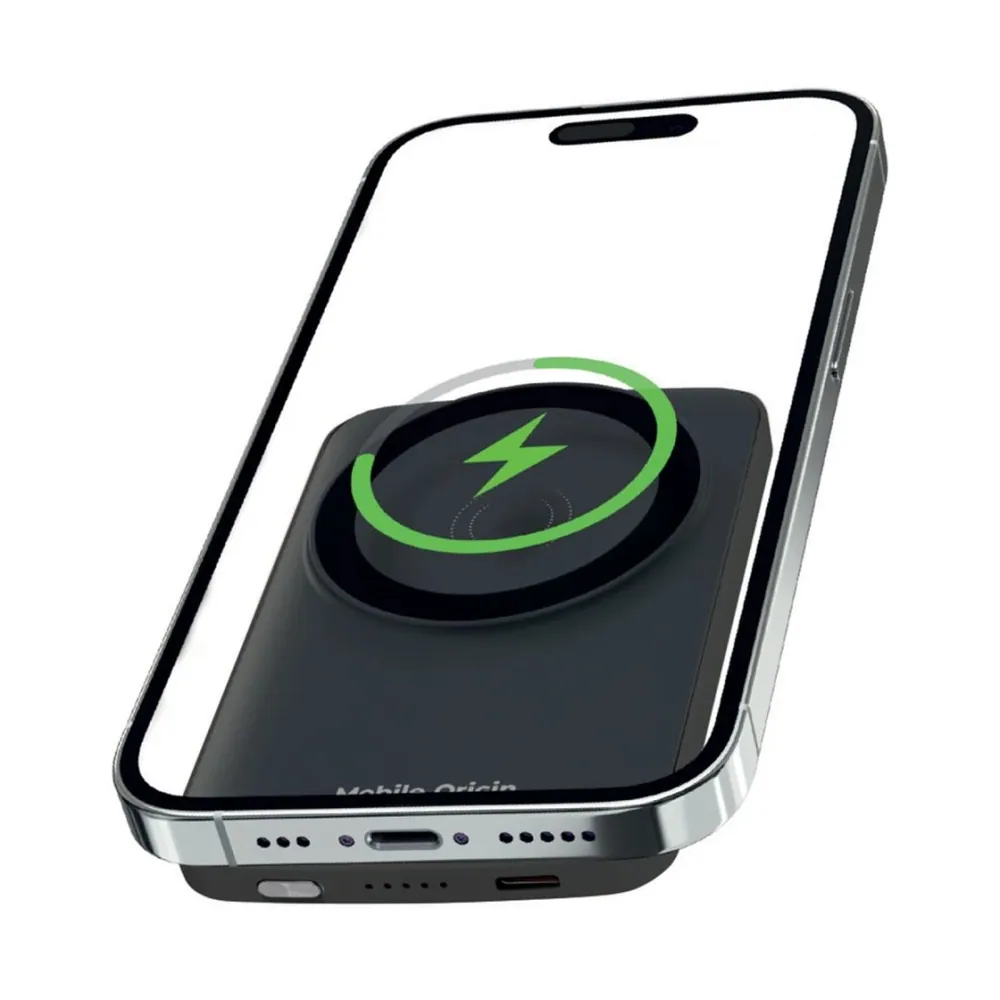 Mobile Origin Wireless Magnetic PowerBank 5000mAh Black – 5. kép