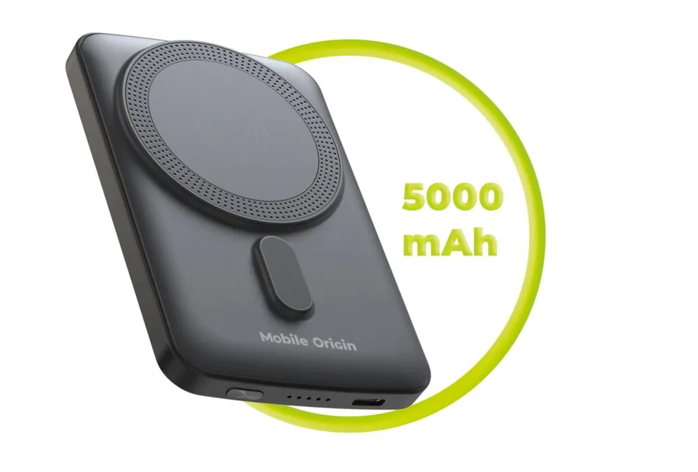 Mobile Origin Wireless Magnetic PowerBank 5000mAh Black – 6. kép
