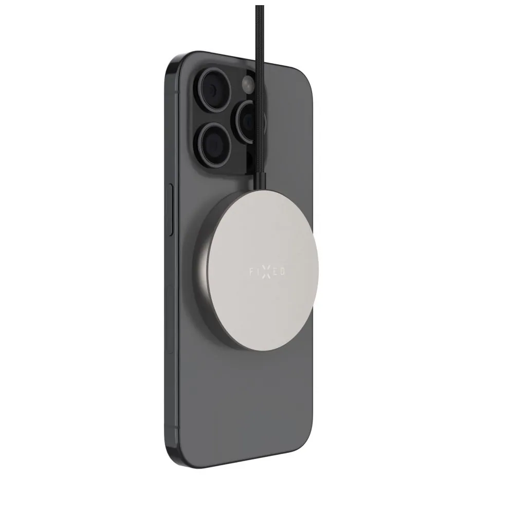 FIXED MagPad Slim Qi2 MagSafe Wireless töltő Titan – 2. kép