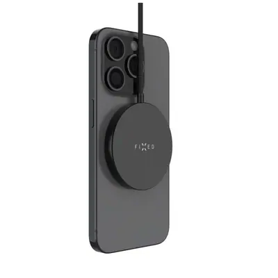 FIXED MagPad Slim Qi2 MagSafe Wireless töltő fekete – 2. kép
