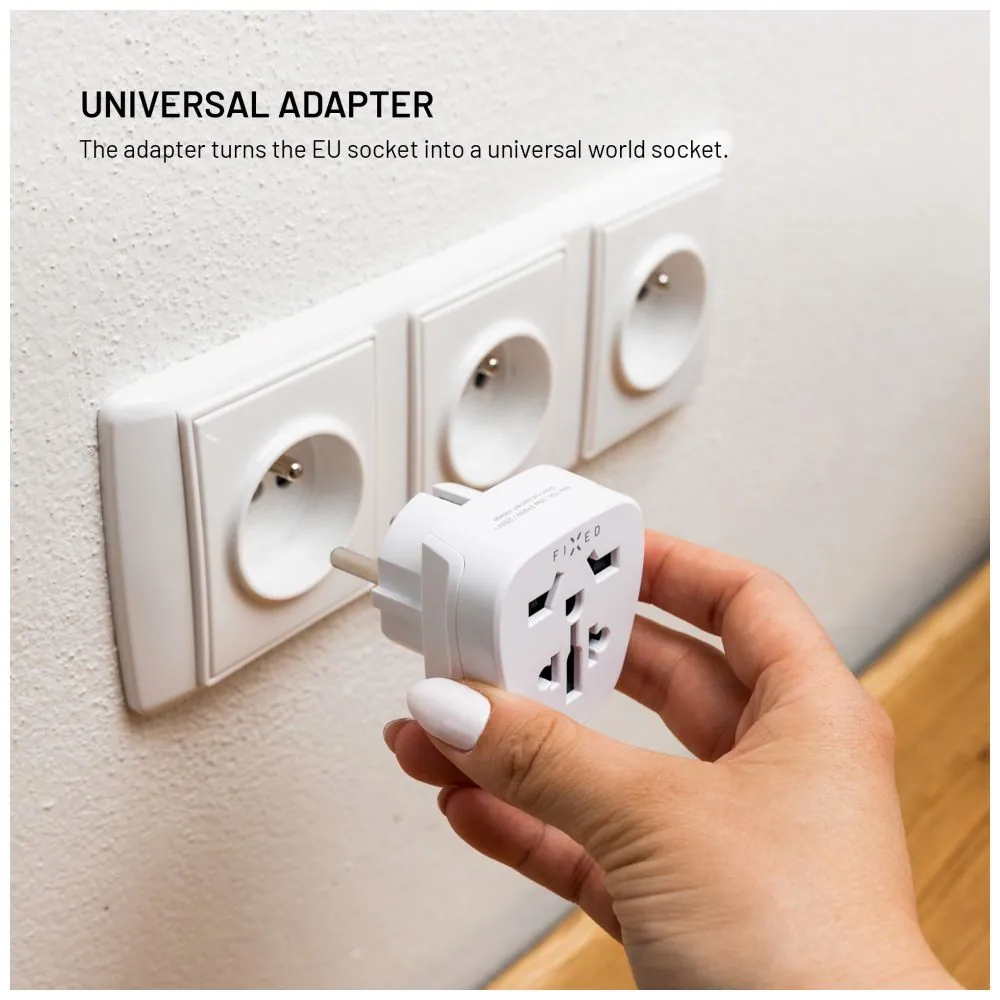 FIXED EU adapter 2, fehér – 4. kép
