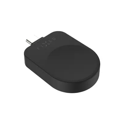 FIXED USB-C töltőadapter Samsung Galaxy Watchhoz, Powerstation Uni készülékkel kompatibilis, fekete