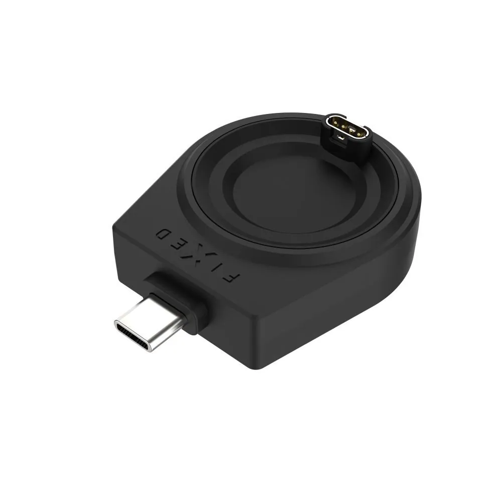 FIXED USB-C töltőadapter Garmin Fenix 5/6/7/7X/8, Epix, Venu 2/3/3S, Vívoactive 3/4/5 készülékekhez, fekete – 2. kép