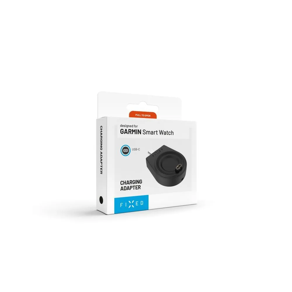 FIXED USB-C töltőadapter Garmin Fenix 5/6/7/7X/8, Epix, Venu 2/3/3S, Vívoactive 3/4/5 készülékekhez, fekete – 7. kép