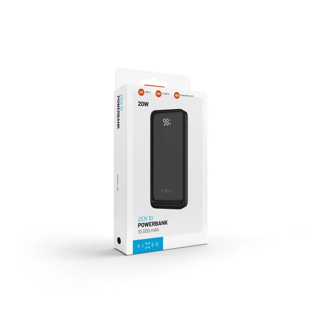 FIXED Zen2 PowerBank 10000 mAh Black – 10. kép