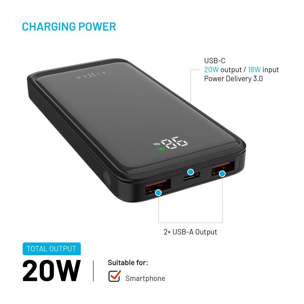 FIXED Zen2 PowerBank 10000 mAh Black – 3. kép