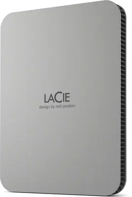 LaCie 2TB 2,5" USB3.1 Type-C Moon Silver