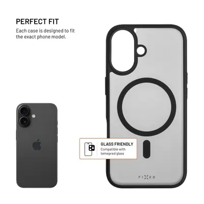 FIXED MagMisty tok Apple iphone 17 készülékhez, fekete – 2. kép