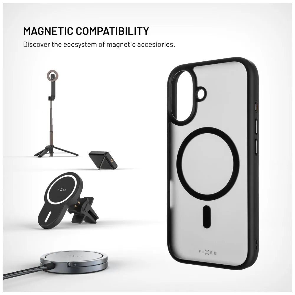 FIXED MagMisty tok Apple iphone 17 készülékhez, fekete – 3. kép