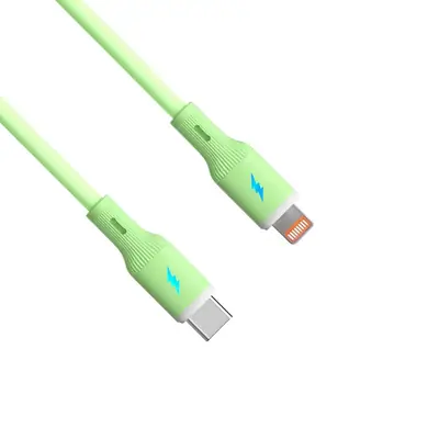 Akyga AK-USB-73 USB-C to Lightning 30W Cable 1m Green – 2. kép