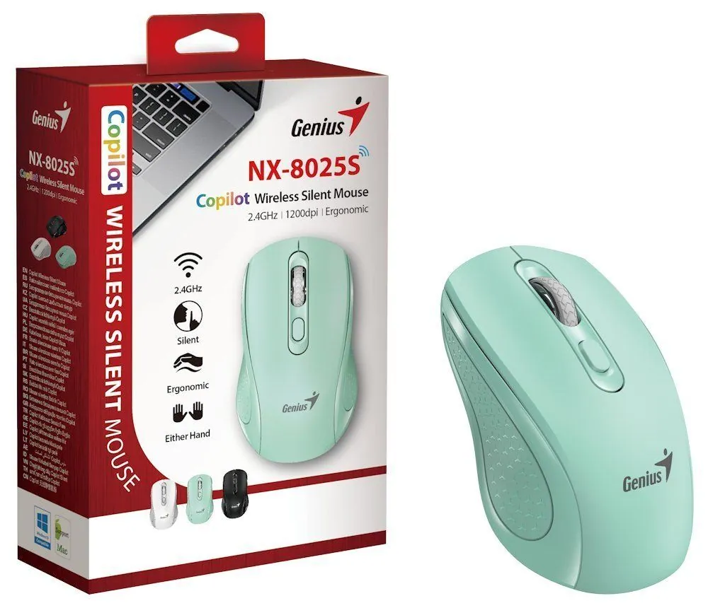 Genius NX-8025s rádiós egér akvamarin – 7. kép