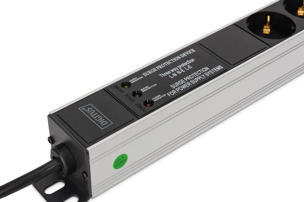 Digitus DN-95438 Túlfeszültségvédő 9DIN 2m Black – 4. kép