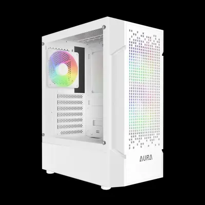 Gamdias Aura GC7 ARGB Tempered Glass White – 2. kép