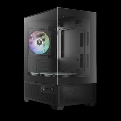 Gamdias Aura GC9M ELITE ARGB Tempered Glass Black – 2. kép