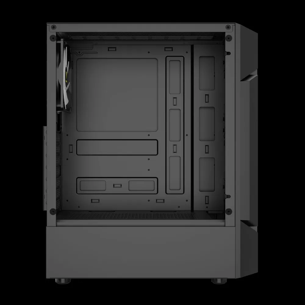 Gamdias Aura GC7 ARGB Tempered Glass Black – 7. kép