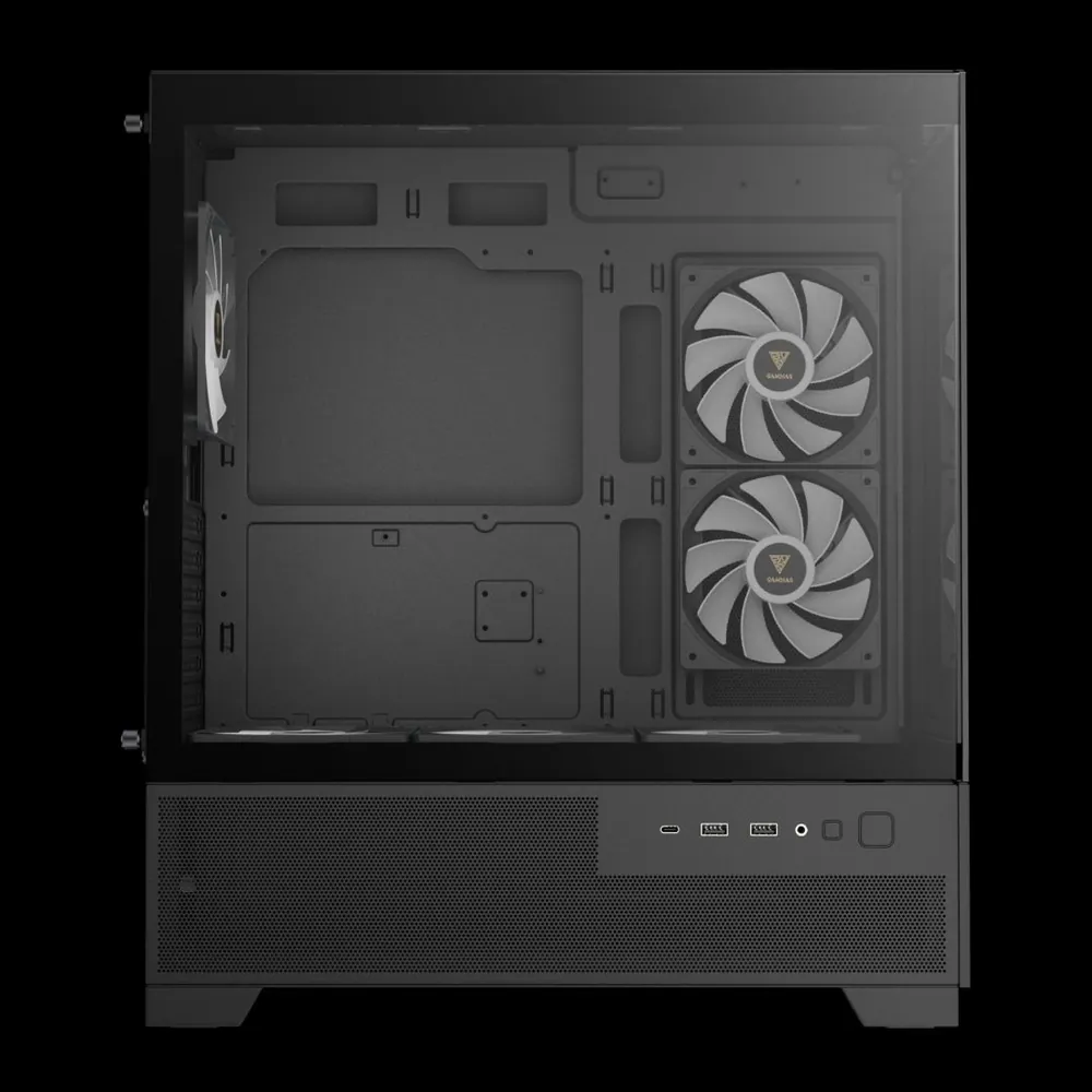 Gamdias Aura GC12 ARGB Tempered Glass Black – 5. kép