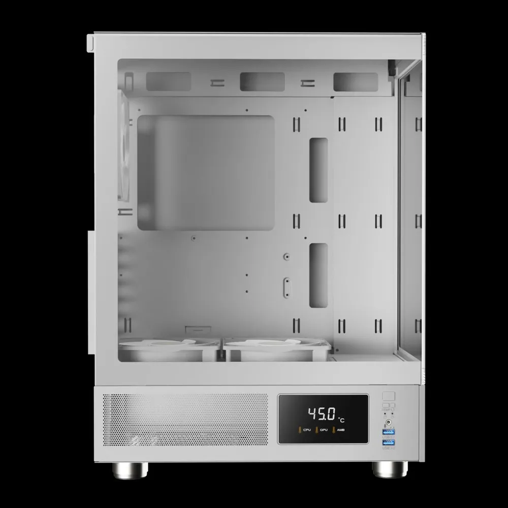 Gamdias Atlas E1 ARGB Tempered Glass White – 5. kép