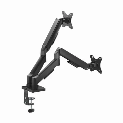 Gembird MA-DA2U-01 2-Display Mounting Arm with USB ports 17”-32” Black – 2. kép
