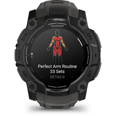 Garmin Instinct 3 50mm AMOLED Black with Charcoal Band – 2. kép