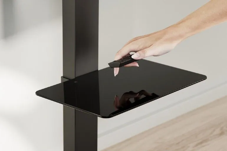 Gembird TVS-86ST-01 TV floor stand 43"-86" Black – 5. kép