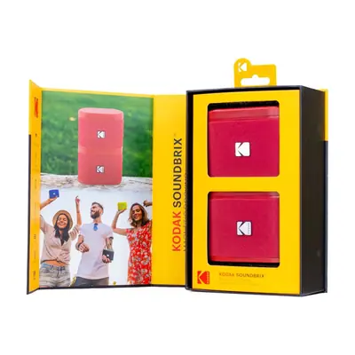 Kodak BRIXRD2 Soundbrix Mini Bluetooth Coloured Portable Two Speakers Red – 2. kép