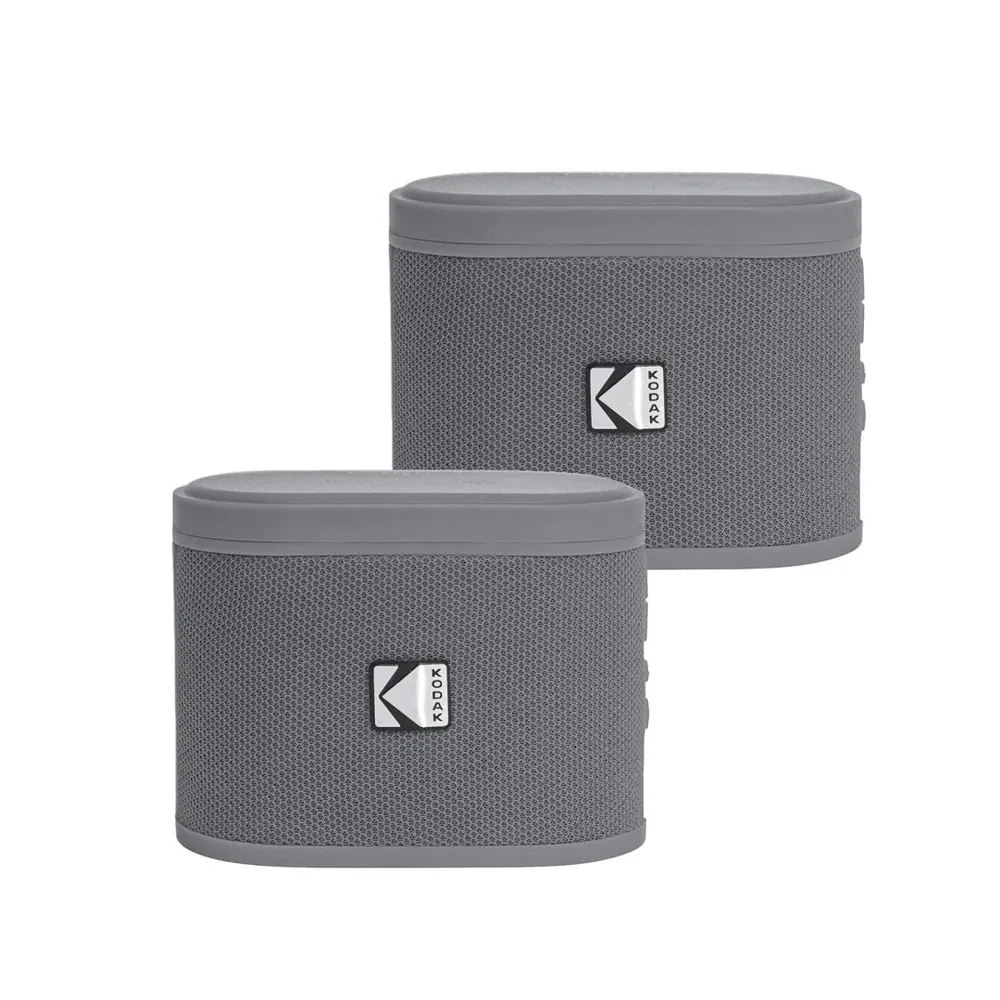 Kodak BRIXG2 Soundbrix Mini Bluetooth Coloured Portable Two Speakers Grey