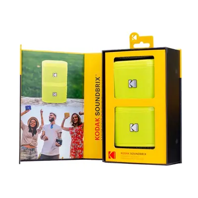Kodak BRIXYL2 Soundbrix Mini Bluetooth Coloured Portable Two Speakers Yellow – 2. kép