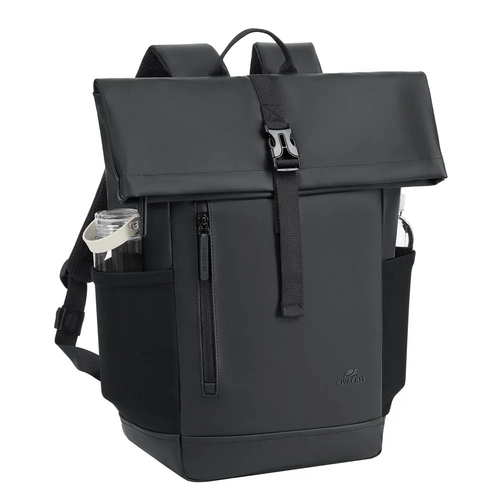 RivaCase 7826 ECO 17L Roll top Notebook Backpack 14" Black – 9. kép